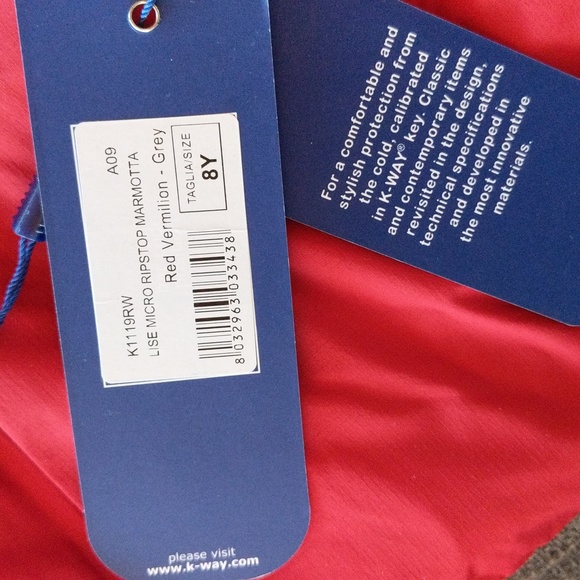 NWT K-Way Lily Micro Ripstop Marmottablue Depth Jacket - Picture 11 of 16